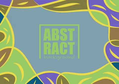 Ethnic abstract background with blob pattern Stock Illustration