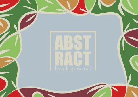 Ethnic abstract background with blob pattern Stock Illustration