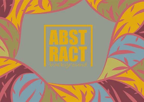 Ethnic abstract background with blob pattern Stock Illustration