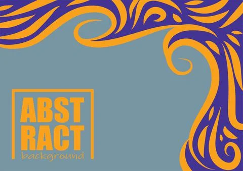 Ethnic abstract background with blob pattern Stock Illustration