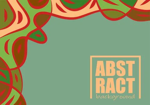 Ethnic abstract background with blob pattern Illustrazione stock