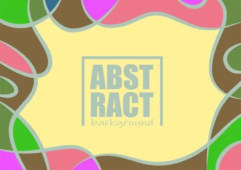 Ethnic abstract background with blob pattern Illustrazione stock
