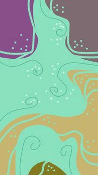 Ethnic abstract background with blob pattern Stock Illustration