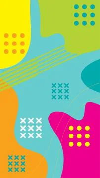 Ethnic abstract background with blob pattern Stock Illustration