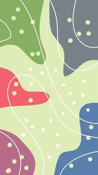 Ethnic abstract background with blob pattern 스톡 일러스트