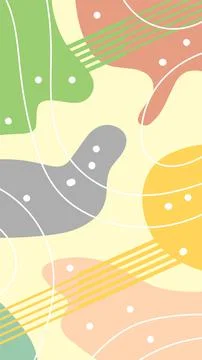 Ethnic abstract background with blob pattern Stock Illustration