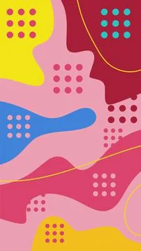 Ethnic abstract background with blob pattern Stock Illustration