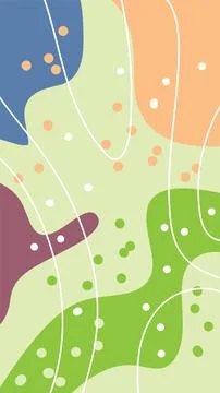 Ethnic abstract background with blob pattern Stock Illustration