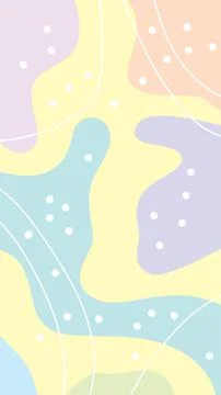 Ethnic abstract background with blob pattern Stock Illustration