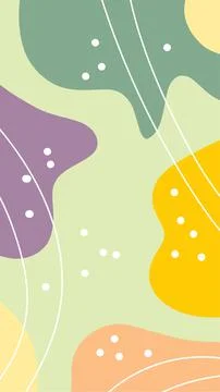Ethnic abstract background with blob pattern Stock Illustration