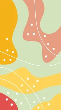 Ethnic abstract background with blob pattern Stock Illustration