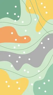 Ethnic abstract background with blob pattern Illustrazione stock
