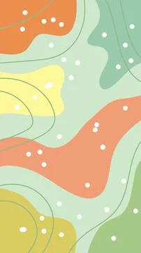 Ethnic abstract background with blob pattern Illustrazione stock