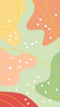 Ethnic abstract background with blob pattern Illustrazione stock