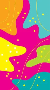 Ethnic abstract background with blob pattern Stock Illustration
