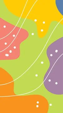 Ethnic abstract background with blob pattern Stock Illustration