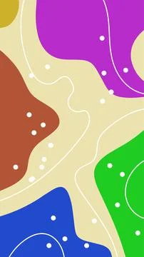 Ethnic abstract background with blob pattern Illustrazione stock