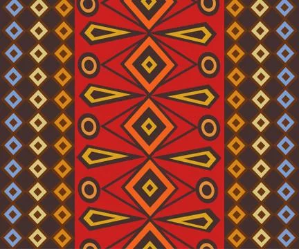 Ethnic Abstract bright pattern background Illustrazione stock