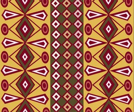 Ethnic Abstract bright pattern background Stock Illustration