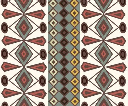 Ethnic Abstract bright pattern background Stock Illustration