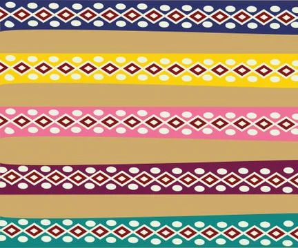 Ethnic Abstract bright pattern background Stock Illustration