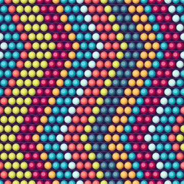 Ethnic african beads abstract color seamless pattern Stock Illustration