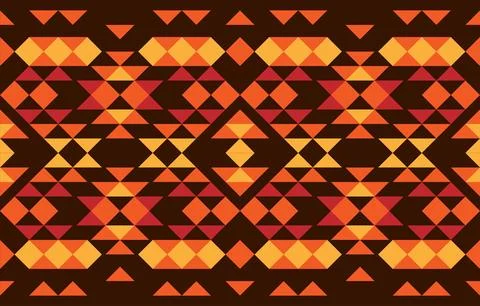 Ethnic American native pattern concept. american indigenous pattern. Design.. Stock Illustration