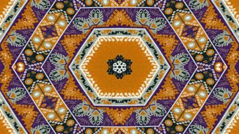 Ethnic Authentic Carpet Kaleidoscope イラスト素材