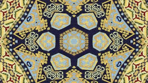 Ethnic Authentic Carpet Kaleidoscope イラスト素材