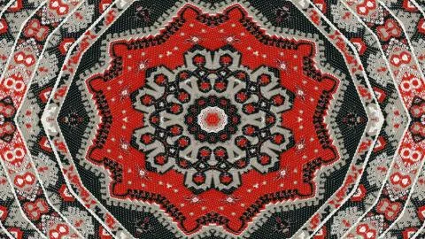 Ethnic Authentic Carpet Kaleidoscope イラスト素材