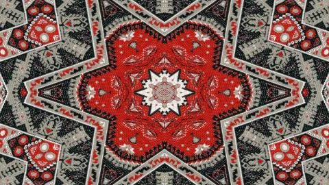Ethnic Authentic Carpet Kaleidoscope イラスト素材