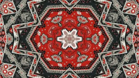 Ethnic Authentic Carpet Kaleidoscope イラスト素材