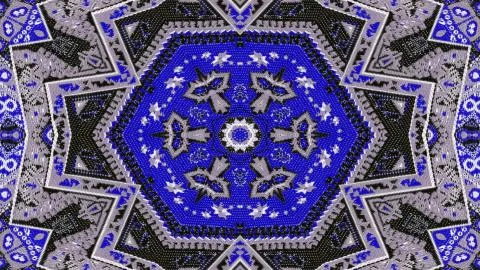 Ethnic Authentic Carpet Kaleidoscope Stock Illustration
