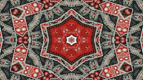 Ethnic Authentic Carpet Kaleidoscope イラスト素材