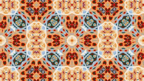 Ethnic Authentic Carpet Kaleidoscope Stock Illustration