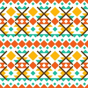 Ethnic Aztec pattern. Native American, Indian and Navajo textile design Stock Illustration