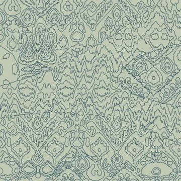 Ethnic bohemian arabesque pattern. Zigzag geometric retro abstract print. Tri Stock Illustration