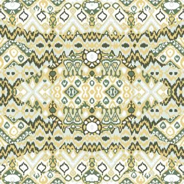 Ethnic bohemian arabesque pattern. Zigzag geometric retro abstra Stock-Illustration