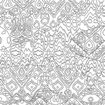 Ethnic bohemian arabesque pattern. Zigzag geometric retro abstra Stock Photos
