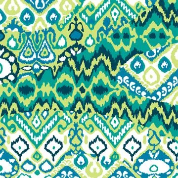 Ethnic bohemian arabesque pattern. Zigzag geometric retro abstra Stock Photos