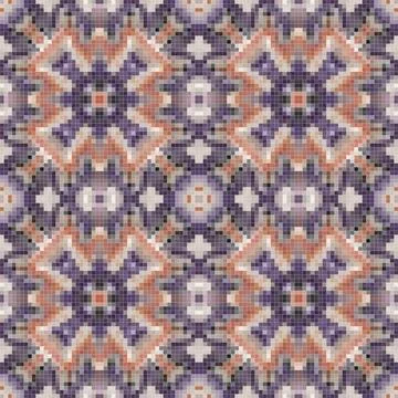 Ethnic boho seamless pattern. Patchwork texture. Weaving. Traditional ornament.  Stock Illustration