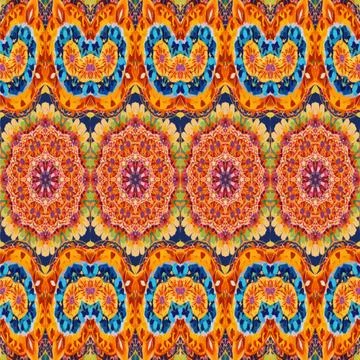 Ethnic boho seamless pattern. Traditional ornament. Tribal pattern. Folk motif.  Stock Illustration
