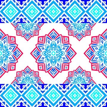 Ethnic boho seamless pattern. Traditional ornament. Tribal pattern. Folk motif.  스톡 일러스트