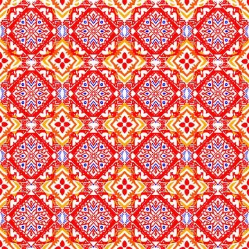 Ethnic boho seamless pattern. Traditional ornament. Tribal pattern. Folk motif.  Stock Illustration