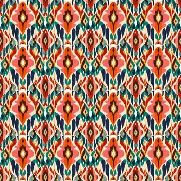 Ethnic boho seamless pattern. Traditional ornament. Tribal pattern. Folk motif.  Stock Illustration