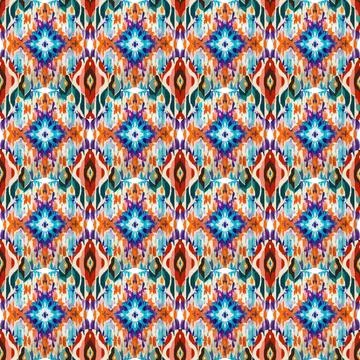 Ethnic boho seamless pattern. Traditional ornament. Tribal pattern. Folk motif.  Stock Illustration