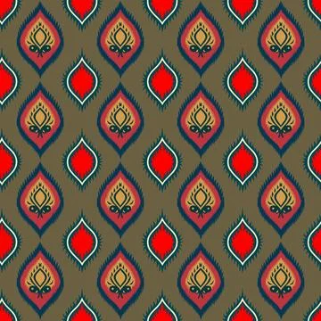 Ethnic boho seamless pattern. Traditional ornament. Tribal pattern. Folk motif.  Stock Illustration