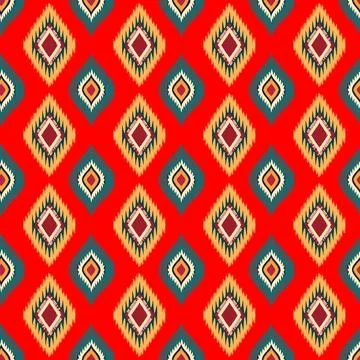 Ethnic boho seamless pattern. Traditional ornament. Tribal pattern. Folk motif.  Stock-Illustration