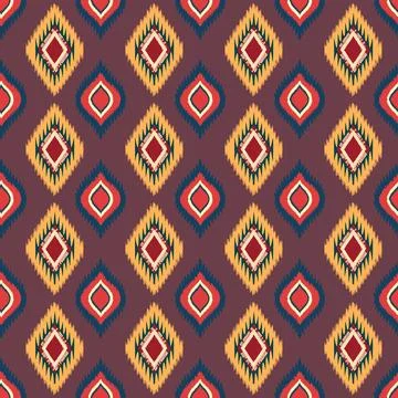 Ethnic boho seamless pattern. Traditional ornament. Tribal pattern. Folk motif.  Stock Illustration