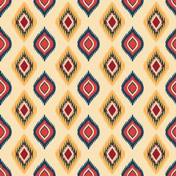 Ethnic boho seamless pattern. Traditional ornament. Tribal pattern. Folk motif.  Stock Illustration